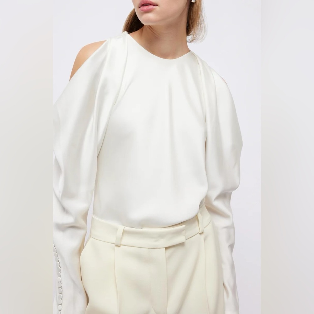 SIMKHAI NWT marisa cold shoulder top